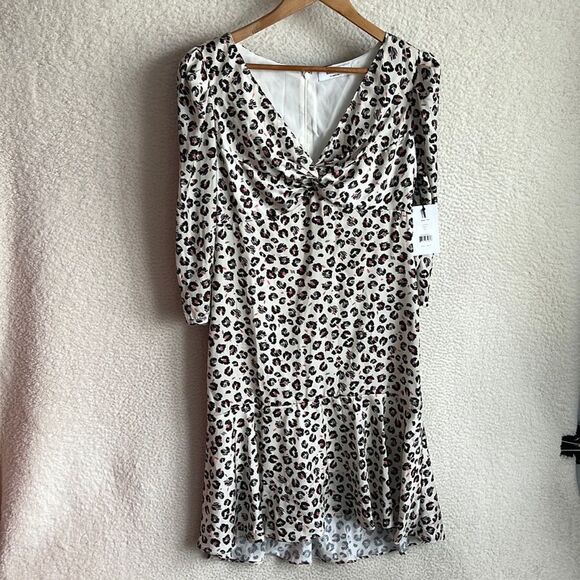 Anthropologie Bailey 44 Olivia Dress Womens Size 10 Leopard Print - Picture 2 of 8